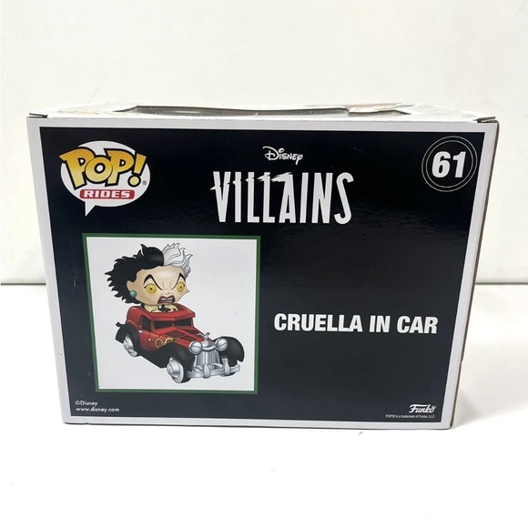 Funko Pop! Disney Cruella In Car #61 Hot Topic Exclusive Vinyl Figure - Picture 8 of 11